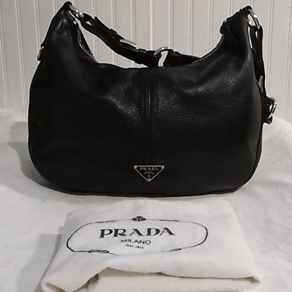 Prada Handbags - FLASH SALE! Auth Prada Viello Daino Shoulder Bag